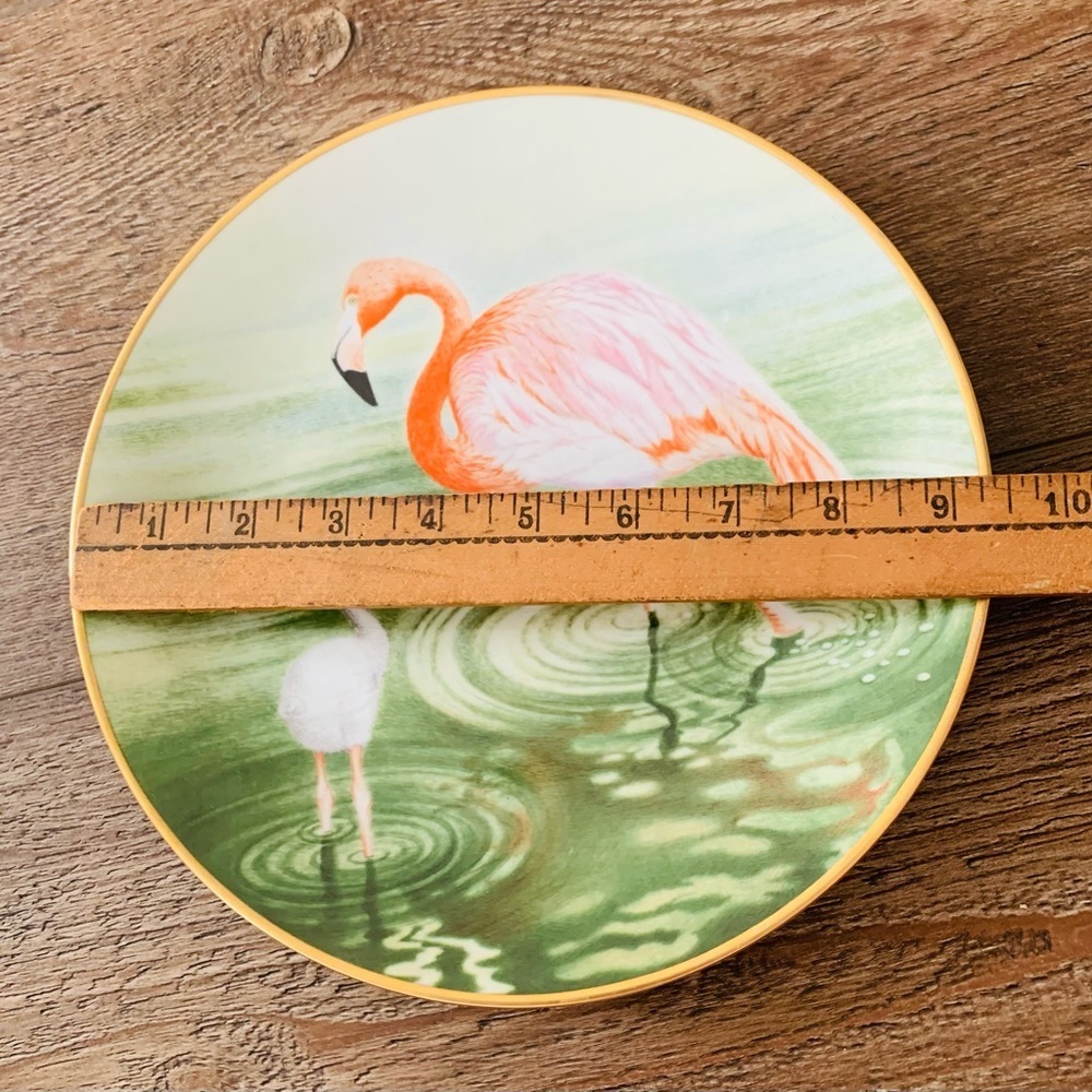 Flamingo Decorative Plate from w. Germany - Picture 3 of 8